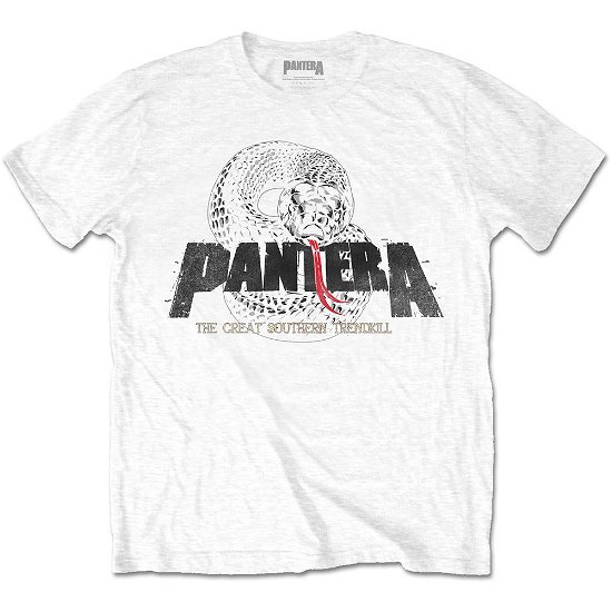 Pantera Unisex T-Shirt: Snake Logo - Pantera - Produtos -  - 5056561023717 - 