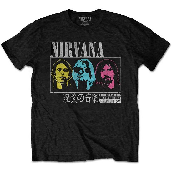Nirvana Unisex T-Shirt: Japan! - Nirvana - Mercancía -  - 5056561052717 - 