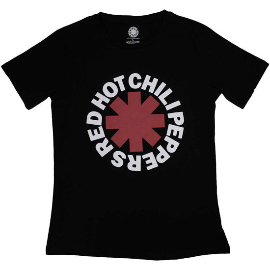 Red Hot Chili Peppers Ladies T-Shirt: Classic Asterisk - Red Hot Chili Peppers - Merchandise -  - 5056737215717 - 