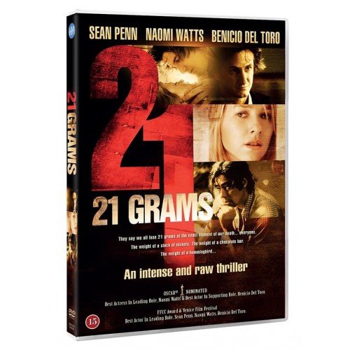 21 Grams - Sean Penn / Naomi Watts / Benicio Del Toro - Film - Sandrew-Metronome - 5712192000717 - 3. april 2014