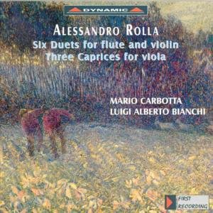 Cover for Rolla / Carbotta / Bianchi · Six Duets for Flute &amp; Viola / Three Caprices for (CD) (2001)