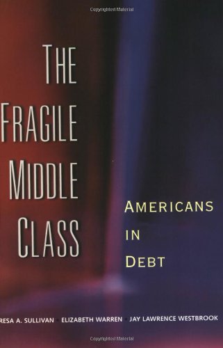 Cover for Teresa Sullivan · The Fragile Middle Classes - Americans in Debt (Paperback Book) (2001)