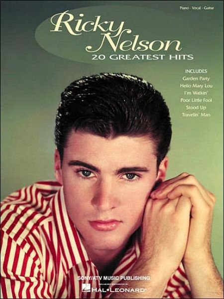Cover for Ricky Nelson · Ricky Nelson - 20 Greatest Hits (Piano / Vocal / Guitar Artist Songbook) (Paperback Bog) (2001)