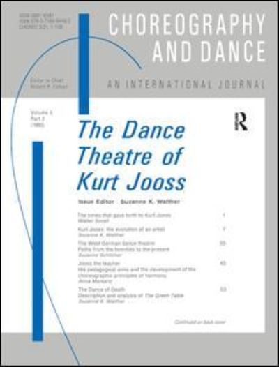 Cover for Suzanne Walther · The Dance Theatre of Kurt Jooss (Hardcover Book) (2017)