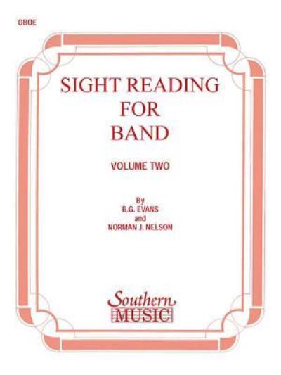 Cover for Billy Evans · Sight Reading for Band, Book 2 (Sheet music) (1990)