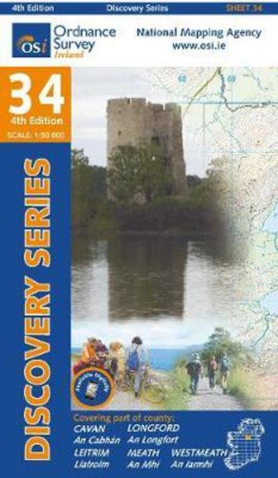 Cover for Ordnance Survey Ireland · Cavan, Longford, Leitrim, Meath, Westmeath - Discovery Series (Kort) [4 Revised edition] (2016)