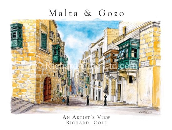 Cover for Richard Cole · Malta, Gozo &amp; Comino, An Artist's View. (Hardcover Book) (2022)