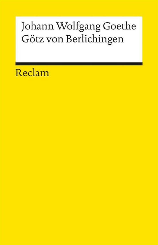 Cover for Johann Wolfgang von Goethe · Gotz Von Berlichingen (Paperback Book) (1991)