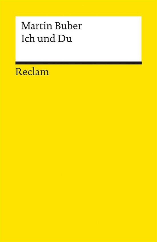 Cover for Martin Buber · Ich und Du (Paperback Bog) (2021)