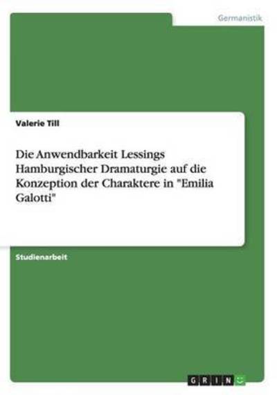 Cover for Till · Die Anwendbarkeit Lessings Hamburg (Book) (2015)