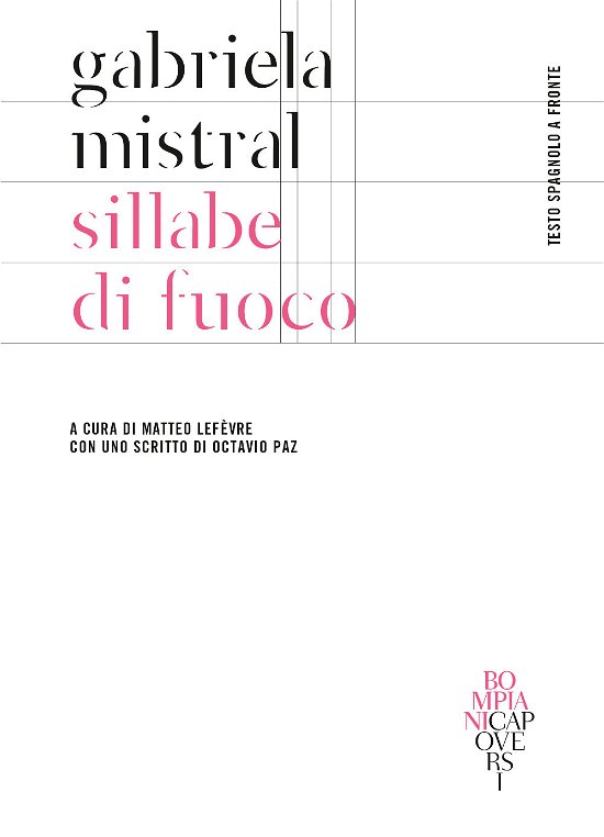 Cover for Gabriela Mistral · Sillabe Di Fuoco. Testo Spagnolo A Fronte (Bok)