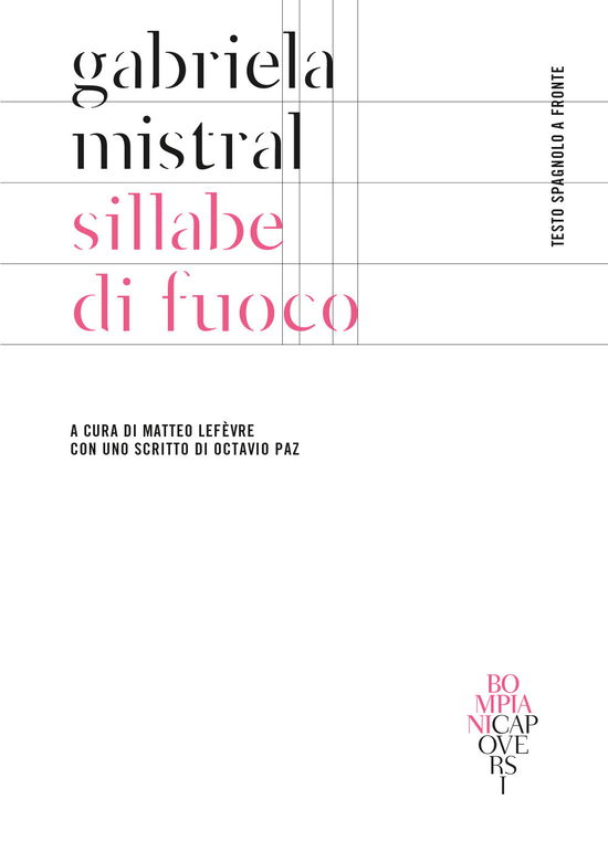 Cover for Gabriela Mistral · Sillabe Di Fuoco. Testo Spagnolo A Fronte (Bok)