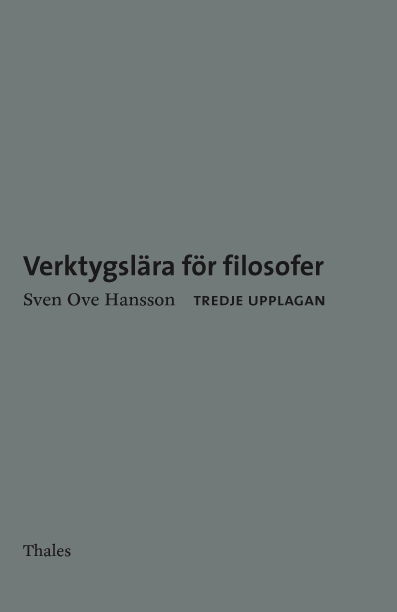 Cover for Sven Ove Hansson · Verktygslära för filosofer (Paperback Book) (2010)