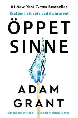 Cover for Adam Grant · Öppet sinne (Bok) (2021)