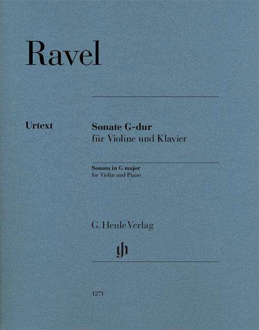 Cover for Ravel · Sonate G-dur, für Violine und Kla (Book) (2018)