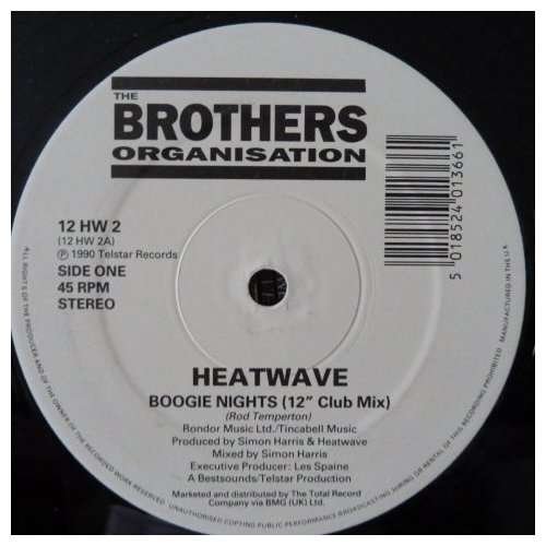Cover for Heatwave · Boogie Nights / Too Hot To Handle (LP) (2012)