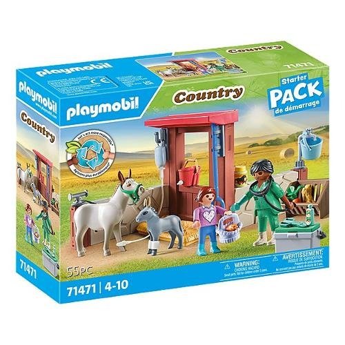 Cover for Playmobil · Playmobil Country Boerderij Dierenarts met de Ezels - 71471 (Leksaker)