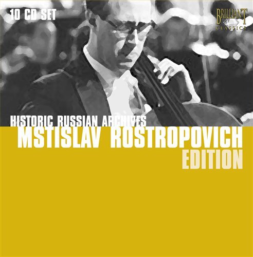 Historic Russian Archives: Mstislav Rostropovich - Mstislav Rostropowitsch - Musikk - Brilliant Classics - 5028421927718 - 14. oktober 2005