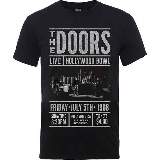 Cover for The Doors · The Doors Unisex T-Shirt: Advance Final (Black) (T-shirt) [size S] [Black - Unisex edition] (2020)