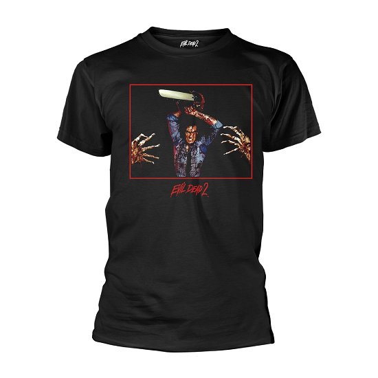 Cover for Evil Dead 2 · Chainsaw (T-shirt) [size S] [Black edition] (2020)