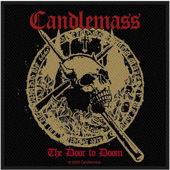 Candlemass Standard Woven Patch: The Door to Doom - Candlemass - Produtos -  - 5056365709718 - 