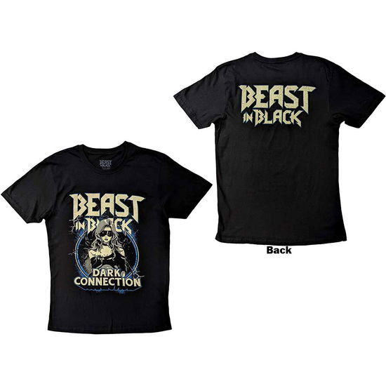 Cover for Beast in Black · Beast in Black Unisex T-Shirt: Dark Connection Girl (Black) (Back Print) (T-shirt) [size S] (2024)