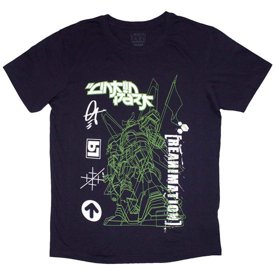 Linkin Park Unisex T-Shirt: Reanimation Robot Sketch - Linkin Park - Merchandise -  - 5056737276718 - 