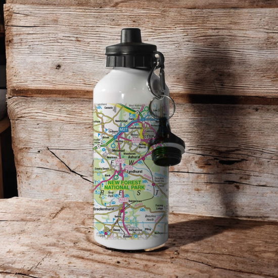 Cover for OS Map 600ml Metal Water Bottle - New Forest National Park (MERCH) (2025)