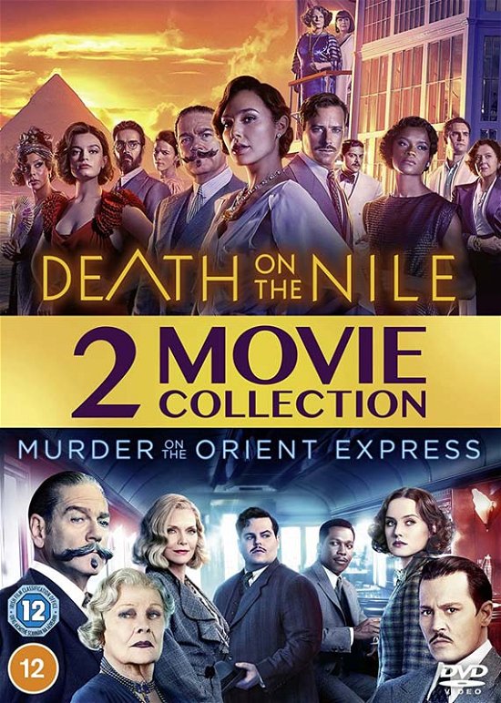 Cover for Death on the Nilemurder on Orient · Death On The Nile / Murder On The Orient Express (Double Pack) (DVD) (2022)