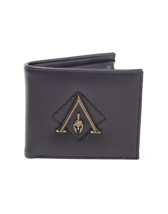 Cover for Bioworld Europe · Assassin'S Creed Odyssey - Metal Logo Badge Premium Bifold Wallet Wallets Bifold M Black (Legetøj)