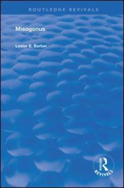 Cover for Lester Barber · Misogonus: Edited with an Introduction - Routledge Revivals (Hardcover Book) (2019)