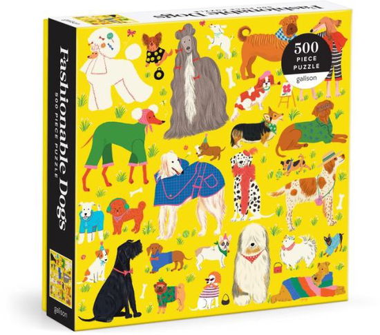 Fashionable Dogs 500 Piece Puzzle - Galison - Brettspill - Galison - 9780735382718 - 15. august 2024