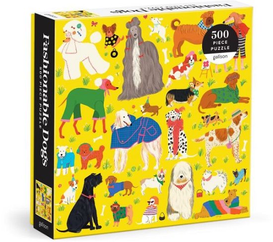 Cover for Galison · Fashionable Dogs 500 Piece Puzzle (GAME) (2024)