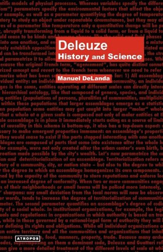 Cover for Manuel Delanda · Deleuze: History and Science (Think Media Egs Media Philosophy Serie) (Paperback Book) (2010)