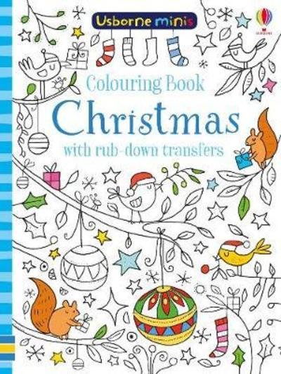Cover for Kirsteen Robson · Colouring Book Christmas with rub-down transfers - Usborne Minis (Paperback Book) (2018)