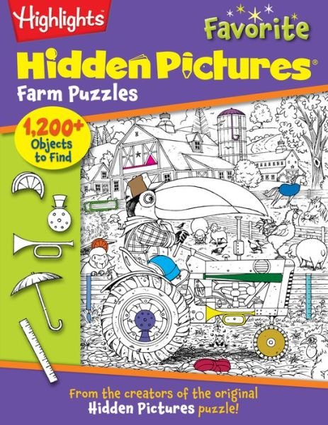 Cover for Highlights · Farm Puzzles - Hidden Pictures (Pocketbok) (2013)