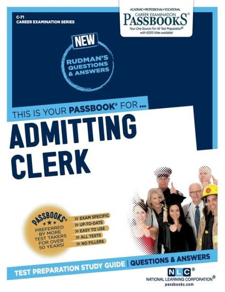 Cover for National Learning Corporation · Admitting Clerk (Paperback Book) (2018)