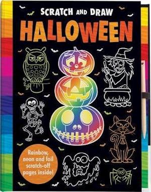 Cover for Arthur Over · Scratch and Draw Halloween - Scratch Art Activity Book - Scratch and Draw (Gebundenes Buch) (2020)