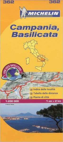 Cover for Michelin · Michelin Local Map: Campania &amp; Basilicata (Gebundenes Buch) (2018)