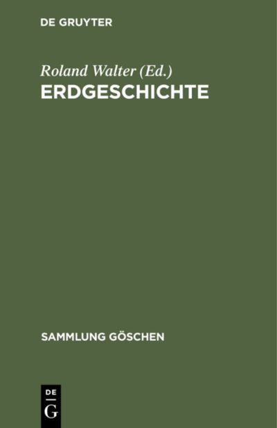 Cover for Roland Walter · Erdgeschichte (N/A) (1990)
