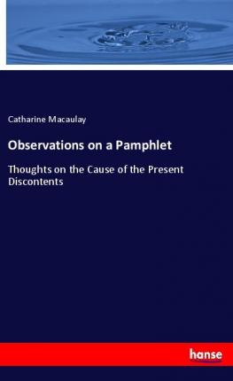 Observations on a Pamphlet - Macaulay - Książki -  - 9783337929718 - 