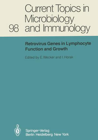 Cover for E Wecker · Retrovirus Genes in Lymphocyte Function and Growth - Current Topics in Microbiology and Immunology (Paperback Book) [Softcover reprint of the original 1st ed. 1982 edition] (2012)