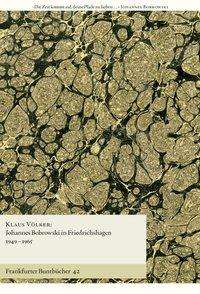 Cover for Völker · Johannes Bobrowski in Friedrichs (Book)