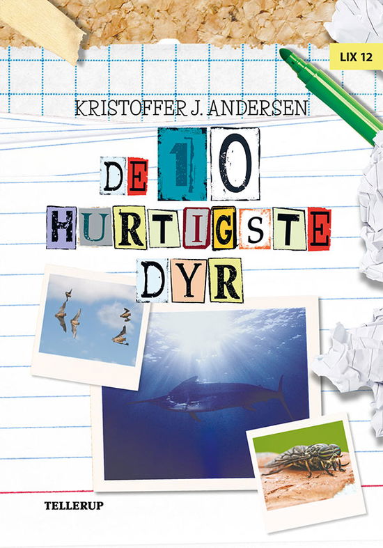 Cover for Kristoffer J. Andersen · De 10 dyr: De 10 dyr: De 10 hurtigste dyr (Hardcover Book) [1e uitgave] (2018)