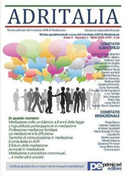 ADR Italia (Numero 1/2018) - Antonella Fornari - Książki - Primiceri Editore - 9788833000718 - 22 czerwca 2018