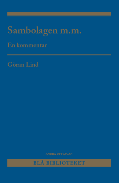Cover for Göran Lind · Sambolagen m.m. : En kommentar (Book) (2022)