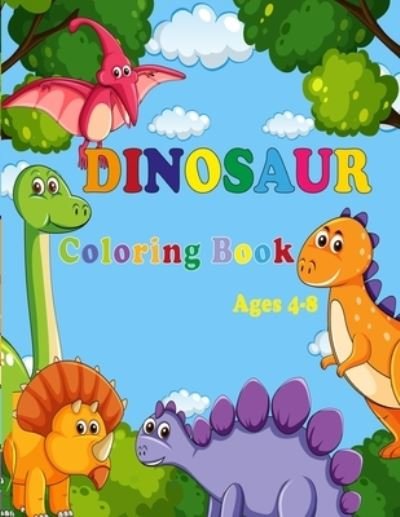 Cover for Saha Art · Dinosaur Coloring Book (Paperback Book) (2021)