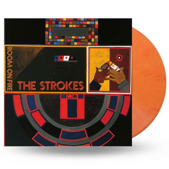 Cover for The Strokes · Room on Fire (Translucent Red &amp; Yellow Flame Vinyl) (LP) [Coloured edition] (2020)