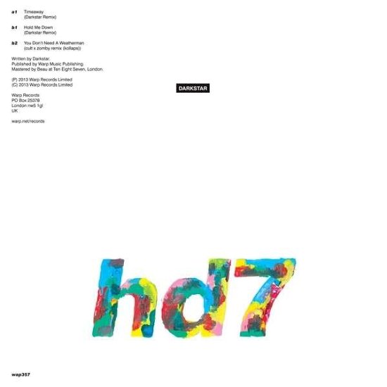 Hd7 - Darkstar - Musique - Warp Records - 0801061935719 - 26 novembre 2013