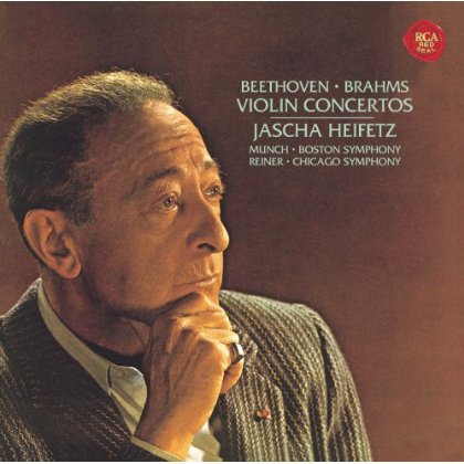 Cover for Jascha Heifetz · Beethoven &amp; Brahms: Violin Concertos (CD) (2012)